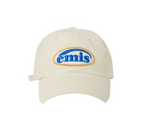 Buy Emis Corduroy Wappen Ball Cap Cream at Sasom – Authentic and Ready to Ship