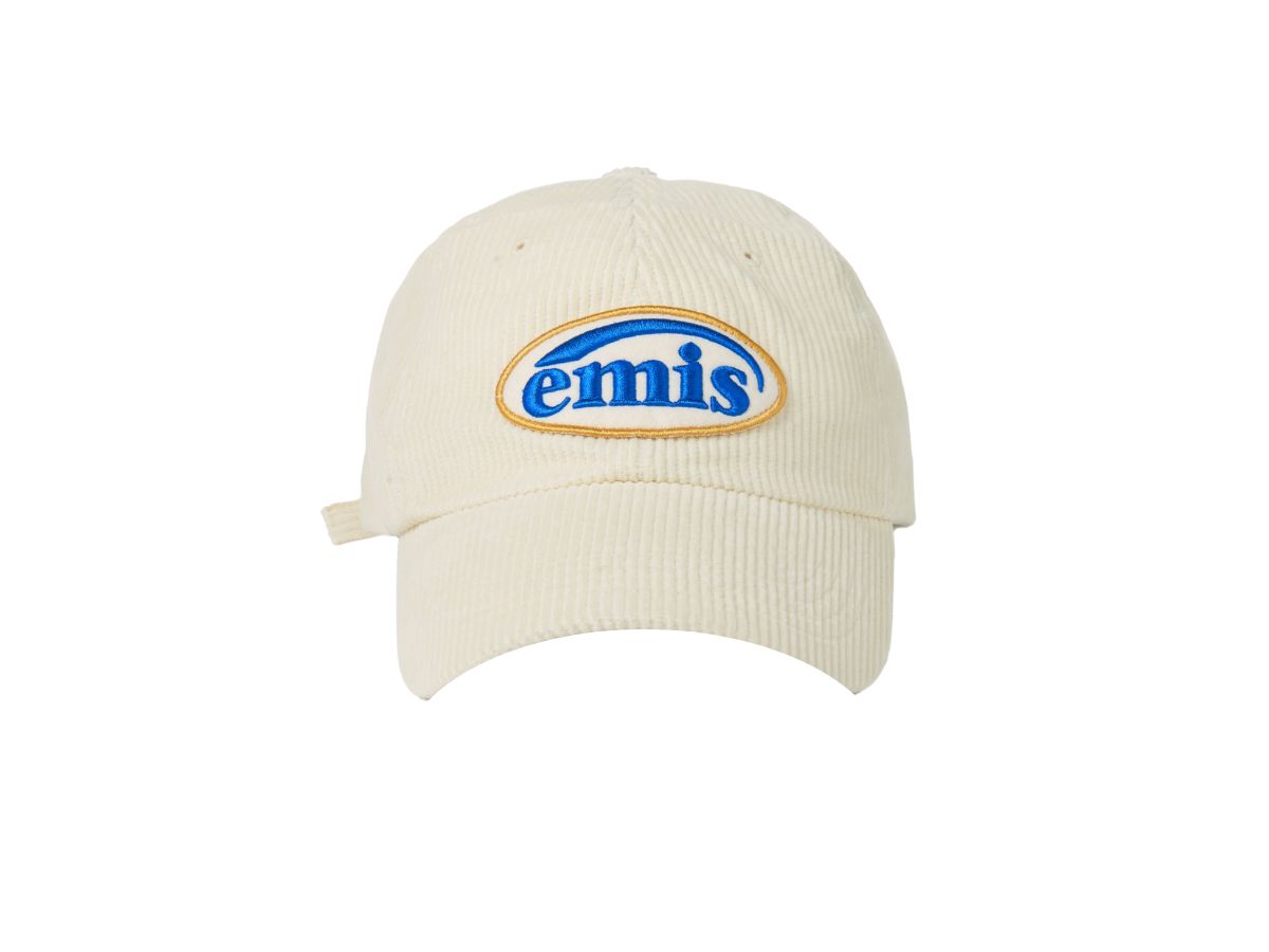 Emis Emis Corduroy Wappen Ball Cap Cream