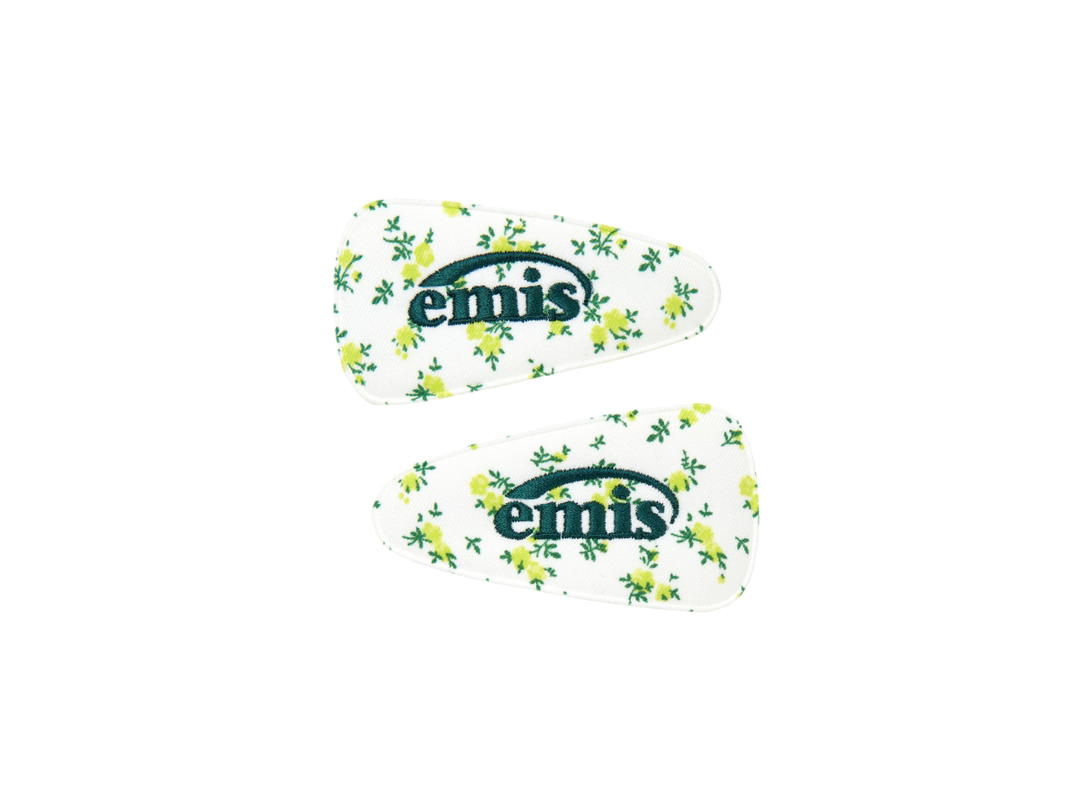 Emis Emis Flower Wide Hairpin White