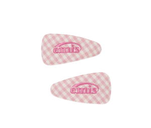 Buy Emis Gingham Check Wide Hairpin Pink at Sasom – Authentic and Ready to Ship