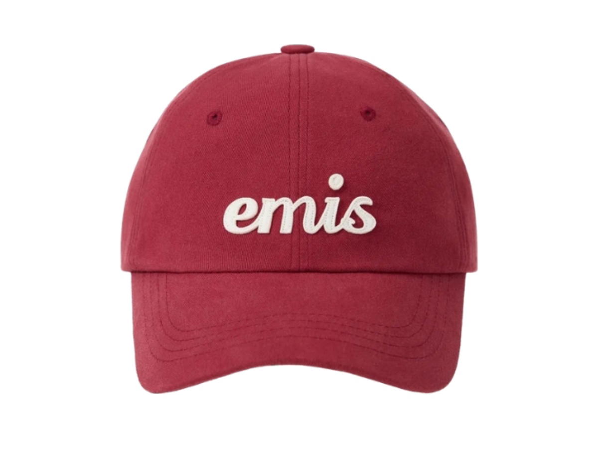 Emis Emis Applique Ball Cap Red