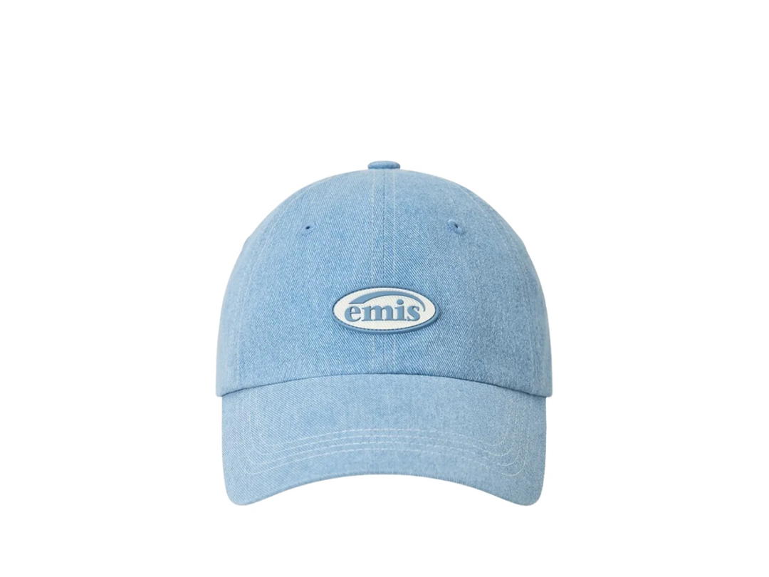 Emis Emis Mini Rubber Patch Pigment Ball Cap Blue