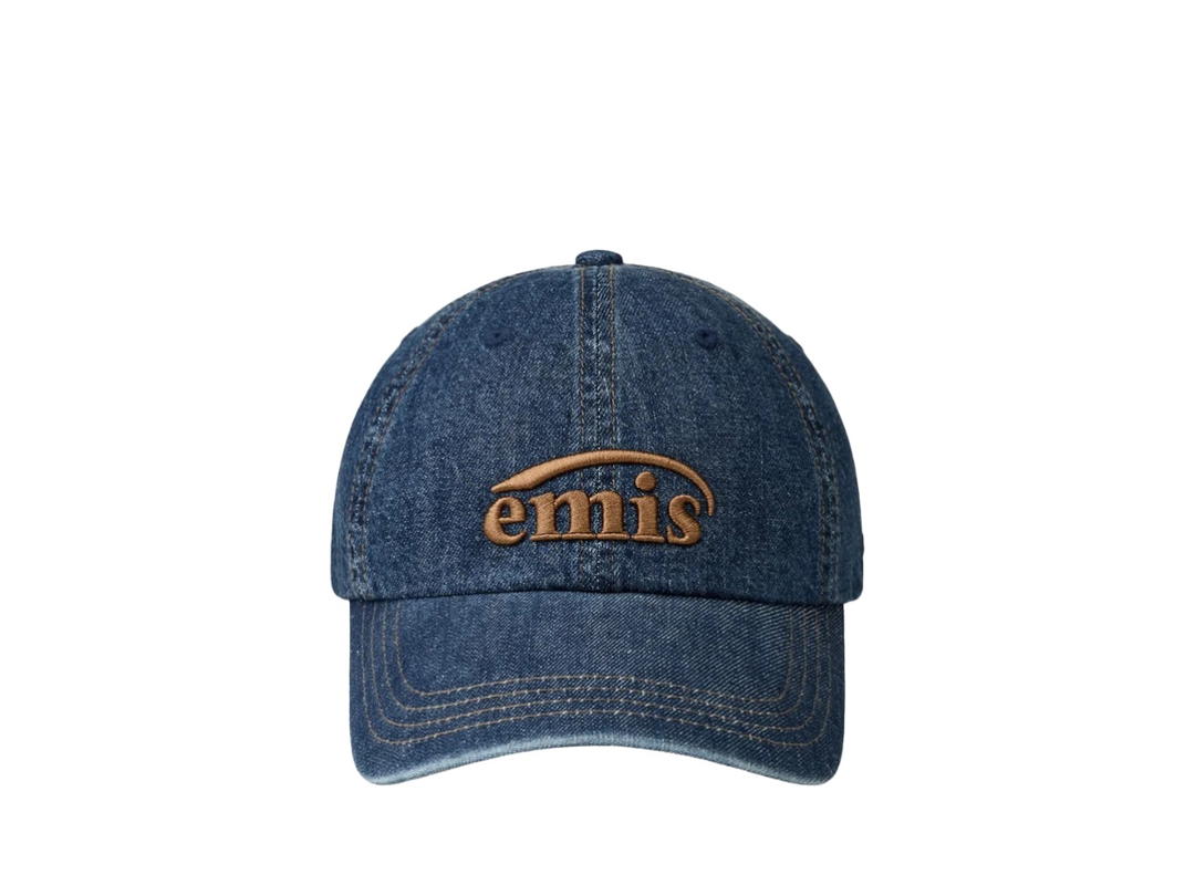 Emis Emis One Tone Washed Denim Ball Cap Blue Denim