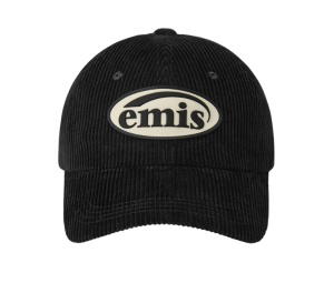 Buy Emis Rubber Patch Corduroy Ball Cap Black at Sasom – Authentic and Ready to Ship