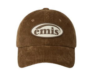 Buy Emis Rubber Patch Corduroy Ball Cap Brown at Sasom – Authentic and Ready to Ship