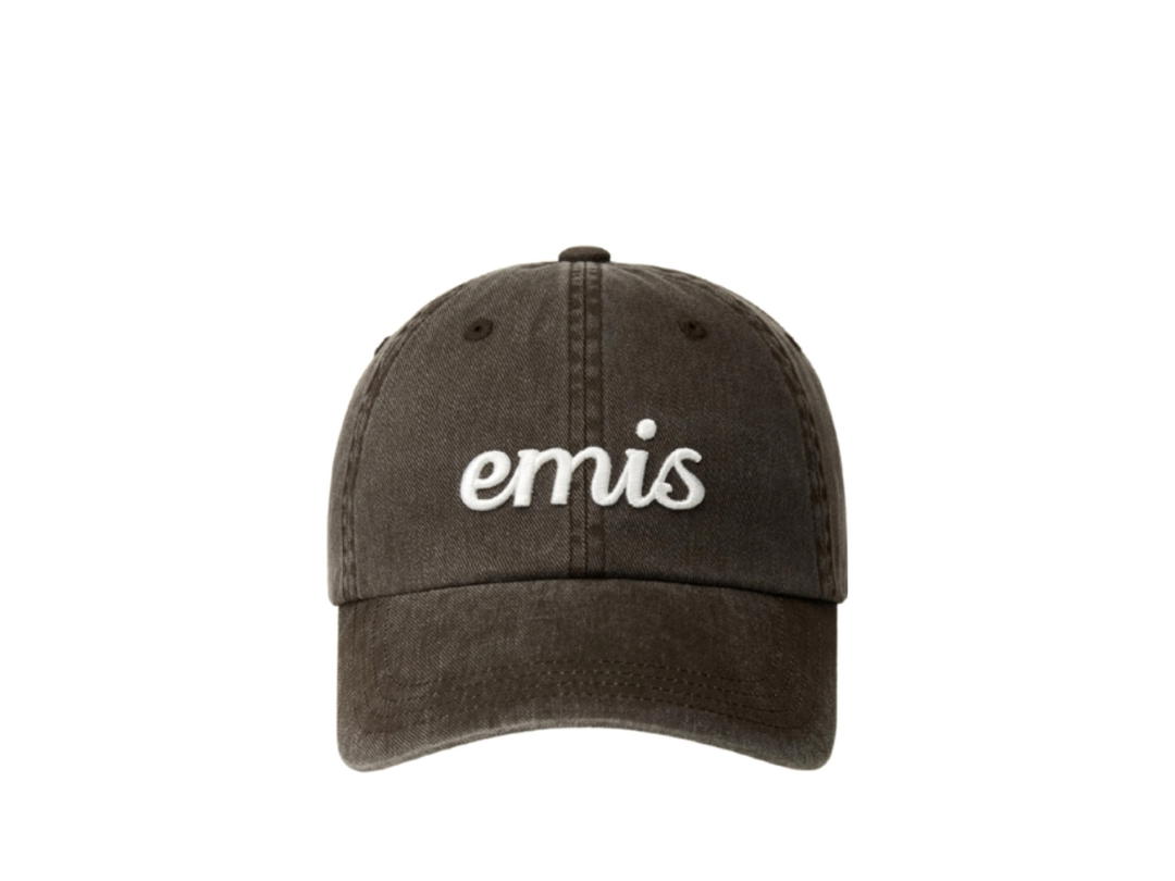 Emis Emis Vintage Pigment Ball Cap Brown