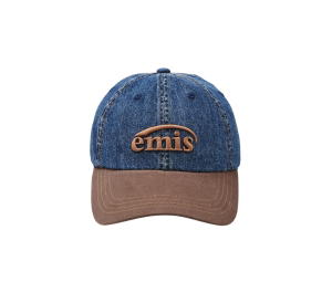 Buy Emis Washed Denim Ball Cap Blue Brown at Sasom – Authentic and Ready to Ship