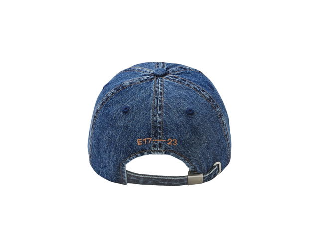 Emis Emis Washed Denim Ball Cap Blue Brown - view 3