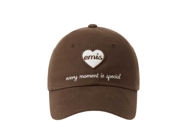 Emis Emis Heart Wappen Ball Cap Brown - view 1
