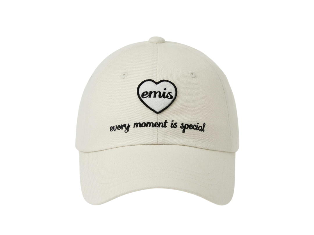 Emis Emis Heart Wappen Ball Cap Cream