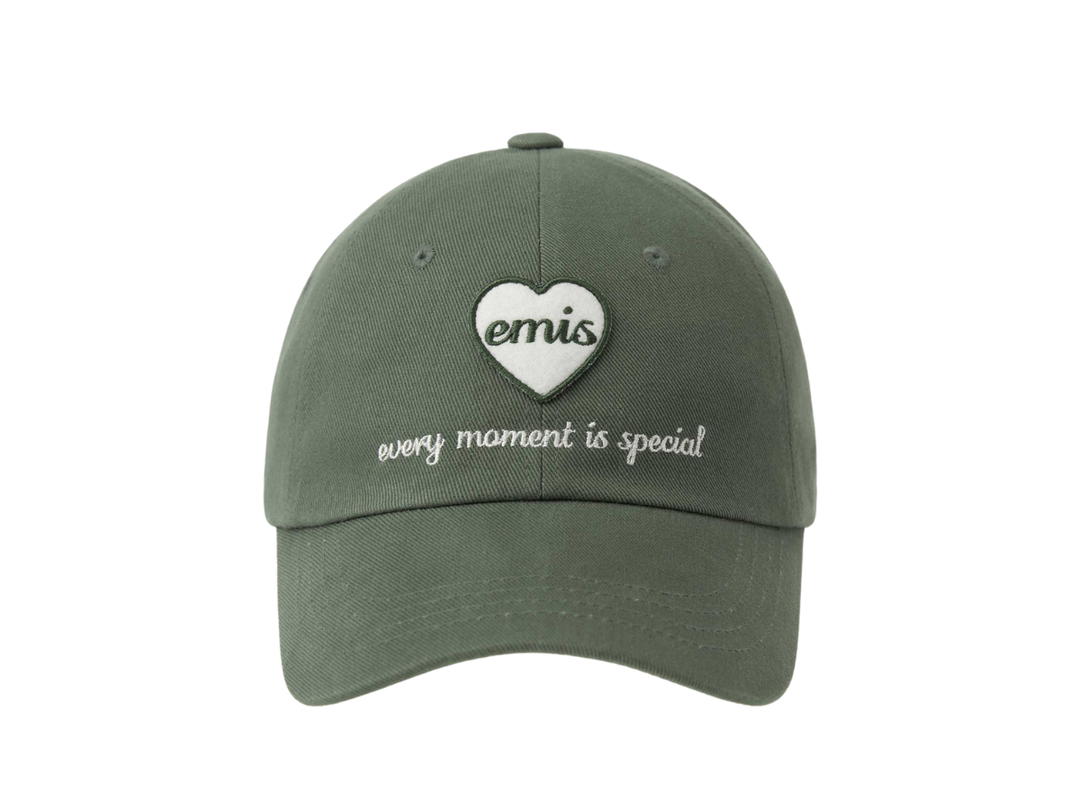 Emis Emis Heart Wappen Ball Cap Khaki