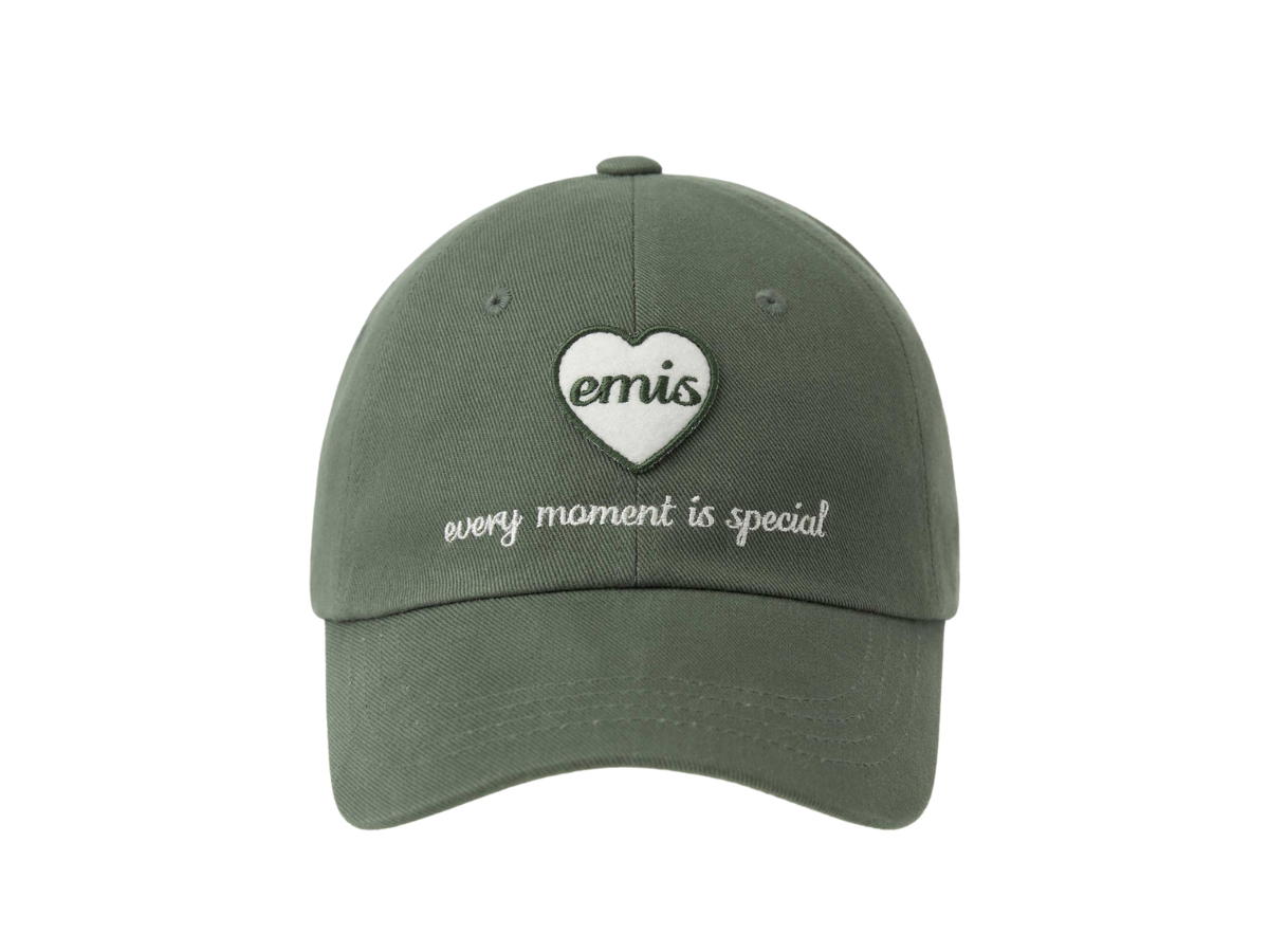 Emis Emis Heart Wappen Ball Cap Khaki