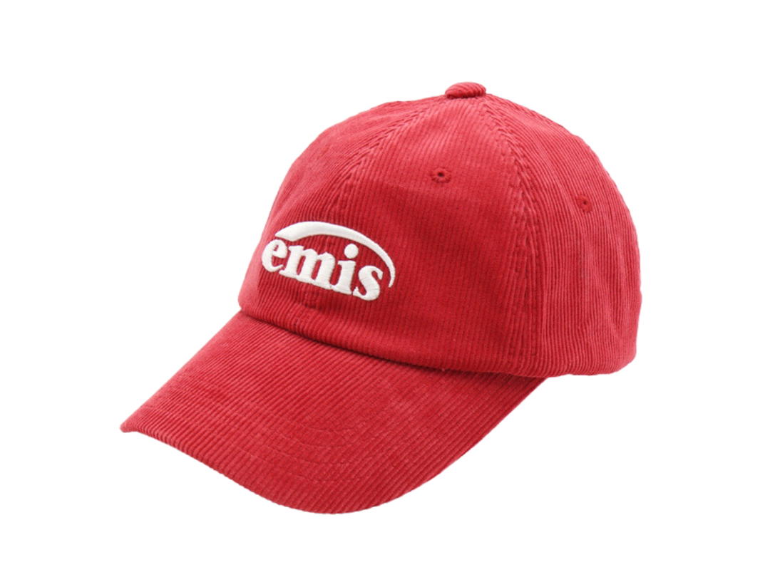 Emis Emis New Logo Corduroy Emis Cap-Red