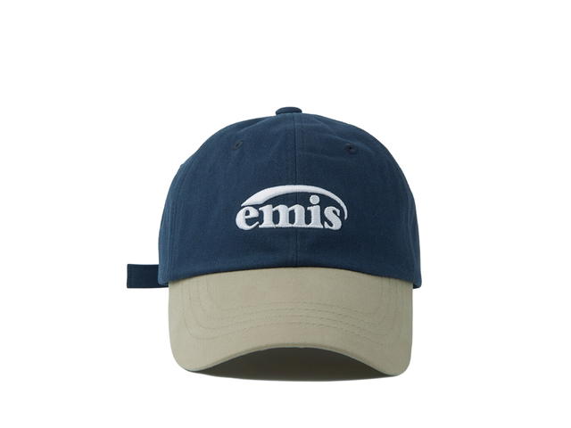 Emis Emis New Logo Mix Ball Cap Beige Navy - view 1