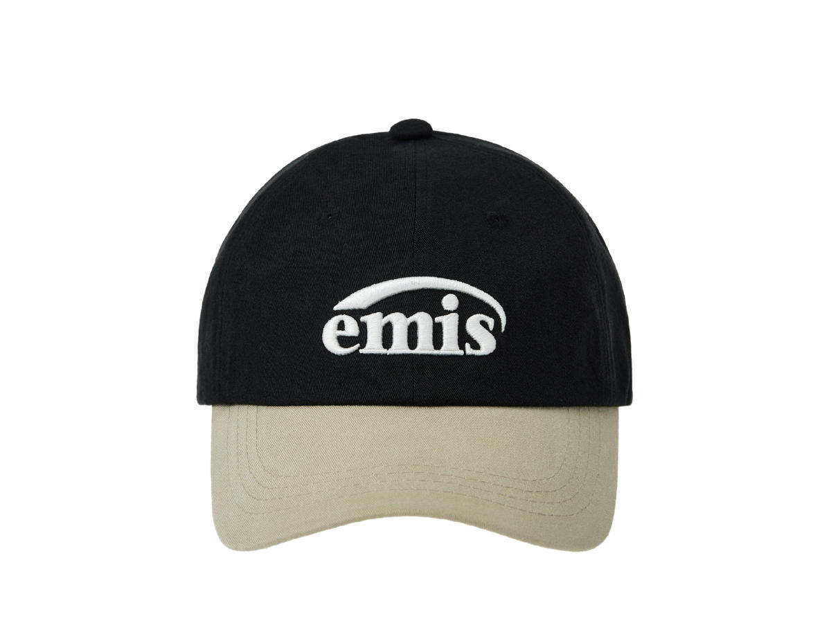 Emis Emis New Logo Mix Ball Cap Renewal Beige Black