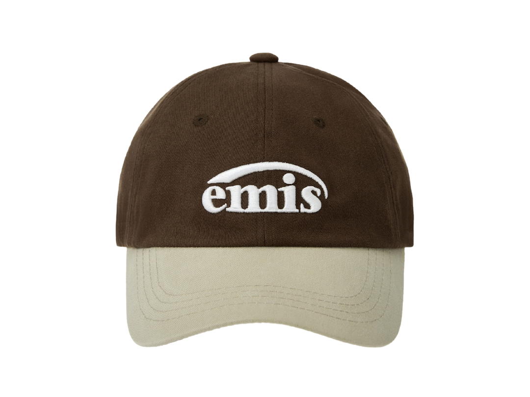 Emis Emis New Logo Mix Ball Cap Renewal Beige Brown
