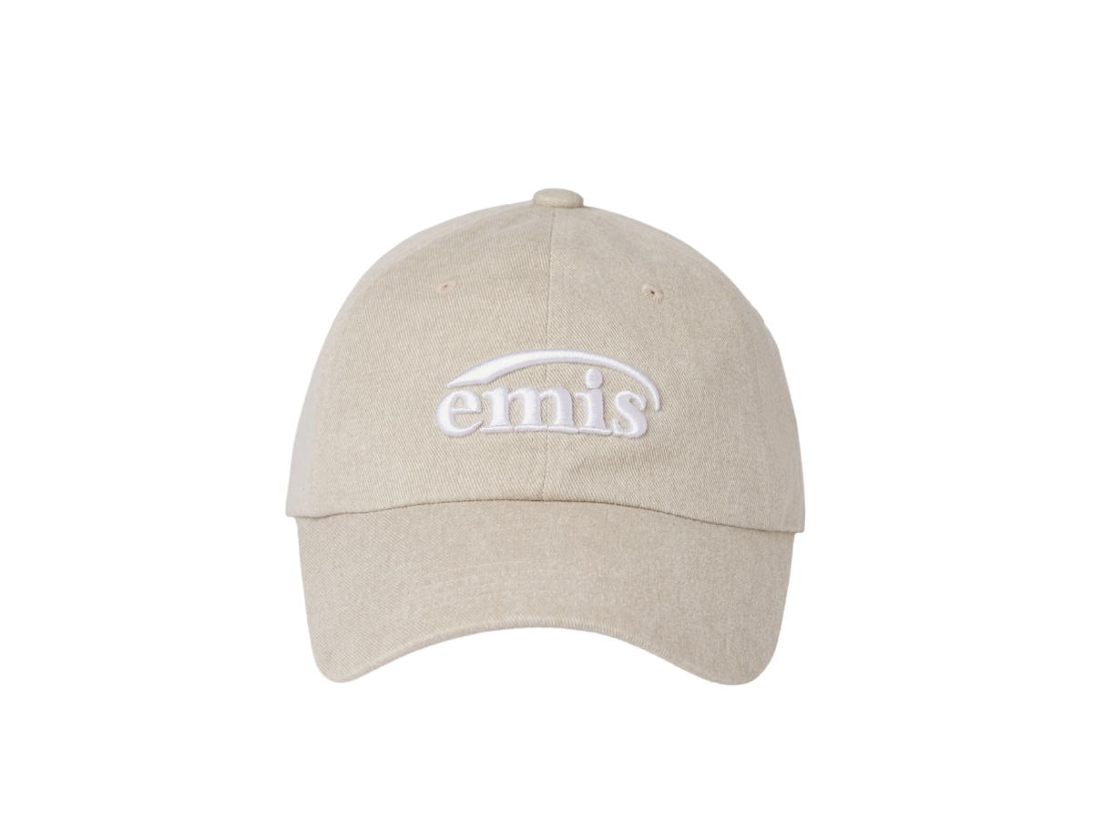 Emis Emis New Logo Pigment Ball Cap Beige