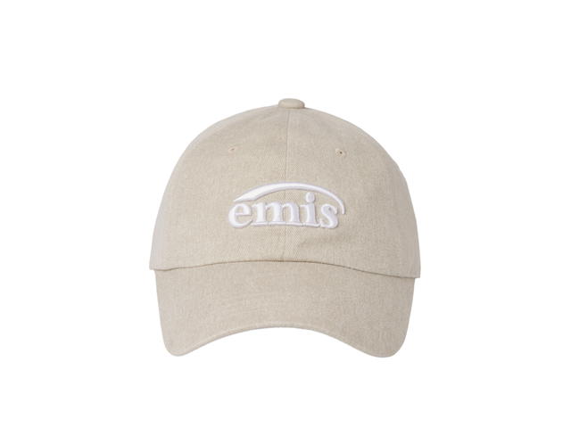 Emis Emis New Logo Pigment Ball Cap Beige - view 1