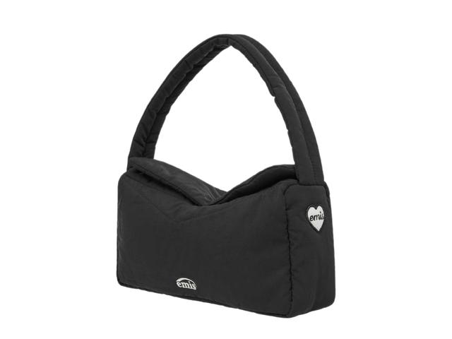 Emis Emis Nylon Padded Shoulder Bag Black - view 2