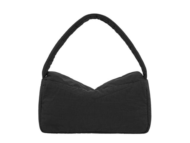 Emis Emis Nylon Padded Shoulder Bag Black - view 3