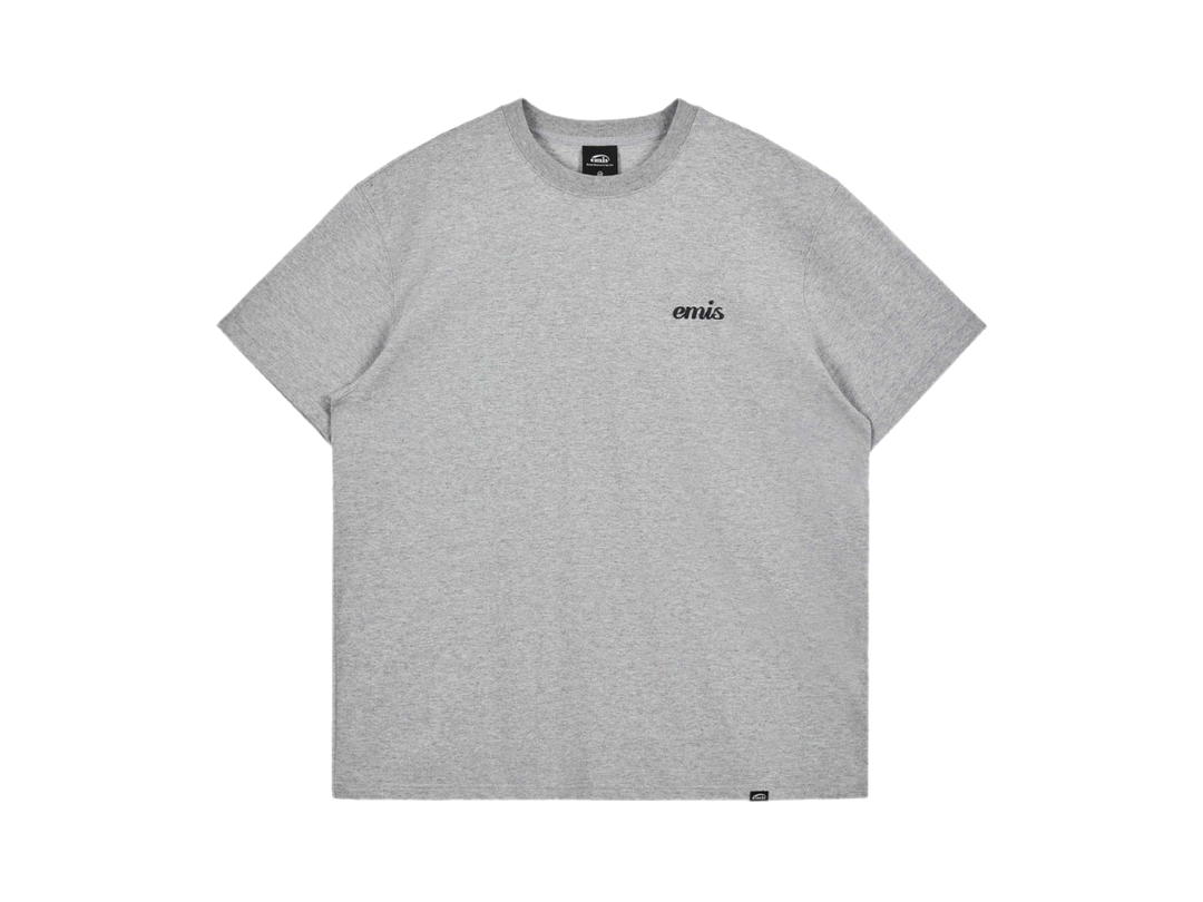 Emis Emis Oversized Embossing Logo T-Shirts Gray