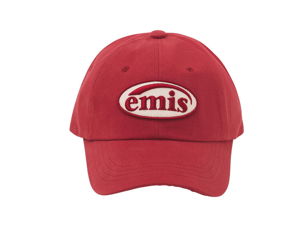 Emis Emis Tone On Tone Wappen Ball Cap Red