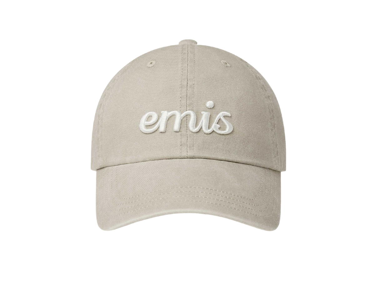 Emis Emis Vintage Pigment Ball Cap Beige