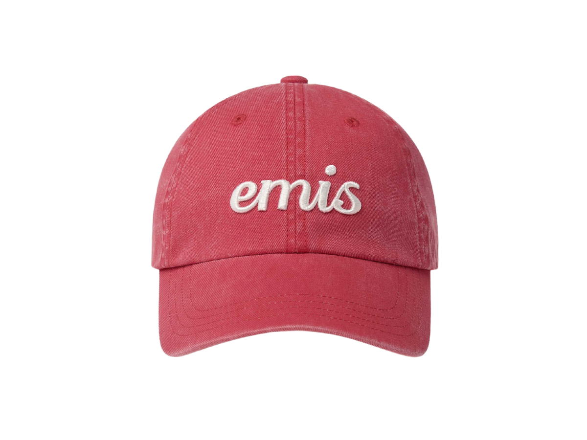 Emis Emis Vintage Pigment Ball Cap Red