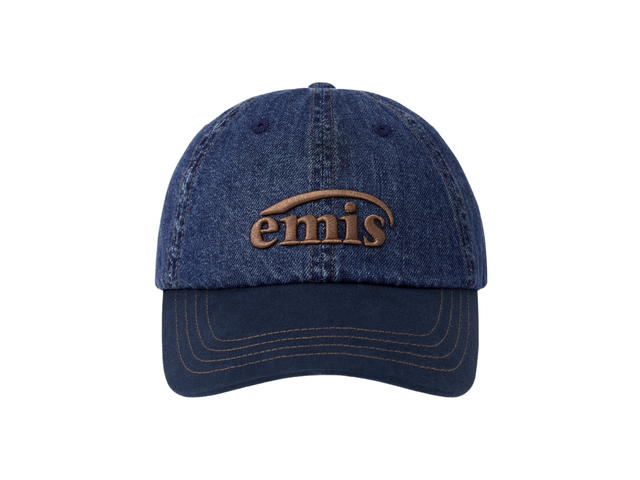 Emis Emis Washed Denim Ball Cap Blue Navy - view 1