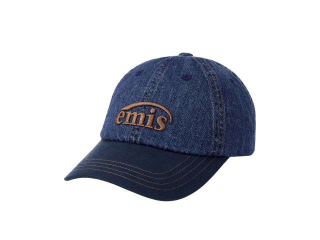 Emis Emis Washed Denim Ball Cap Blue Navy - view 2