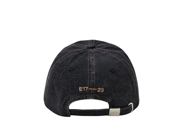 Emis Emis Washed Denim Ball Cap Gray-Black - view 3
