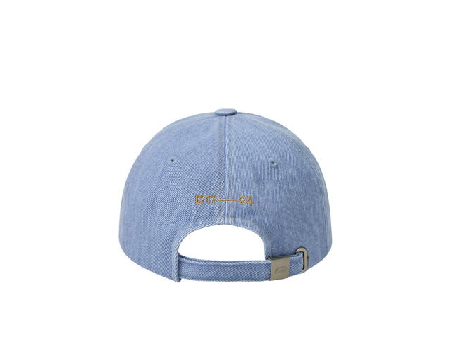 Emis Emis Washed Denim Ball Cap Light Blue Denim-Cream - view 3