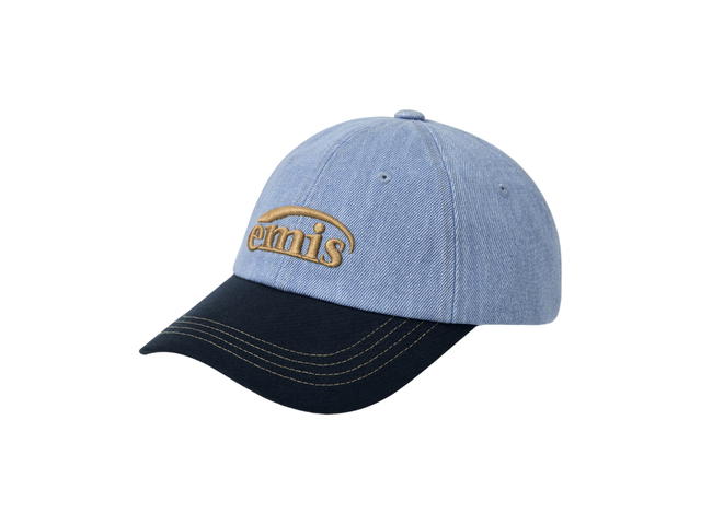 Emis Emis Washed Denim Ball Cap LightI Blue Denim-Navy - view 2