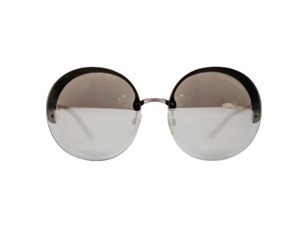 Emporio Armani Emporio Armani EA2044-30156G Sunglasses In Silver Metal Frame With Grey-Silver Lenses