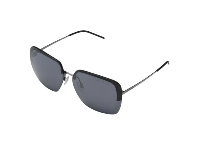 Emporio Armani Emporio Armani EA2045-30106G-62 Sunglasses In Matte Metal Frame With Light Grey Black Lenses - view 1