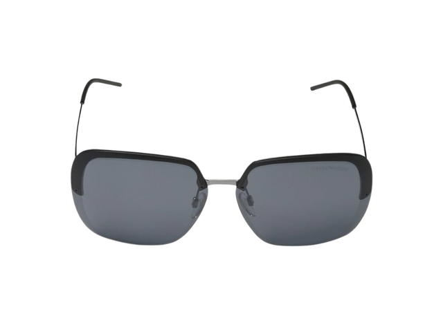 Emporio Armani Emporio Armani EA2045-30106G-62 Sunglasses In Matte Metal Frame With Light Grey Black Lenses - view 2