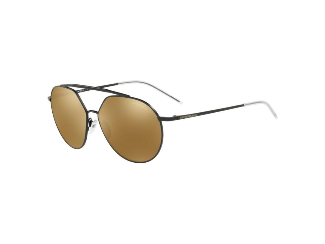 Emporio Armani Emporio Armani EA2070-30017D-59 Sunglasses In Black Metal Frame With Yellow Lenses