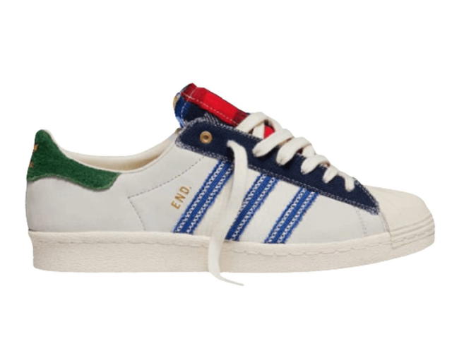 adidas END X ADIDAS SUPERSTAR "ALTERNATIVE LUXURY" OFF WHITE/NIGHT INDIGO/RED - view 1