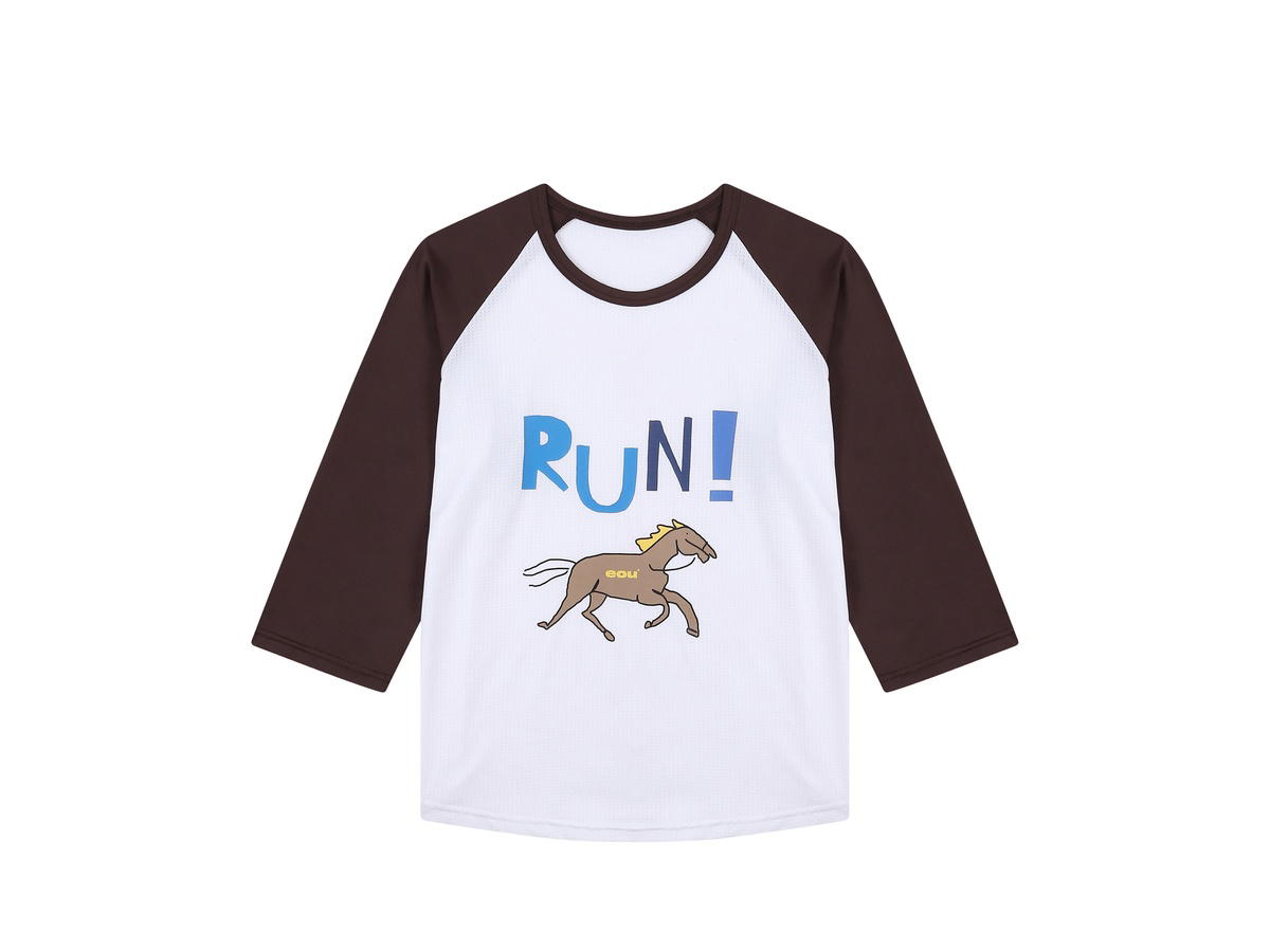 EOU EOU Horse Raglan Mesh SS-001 Brown
