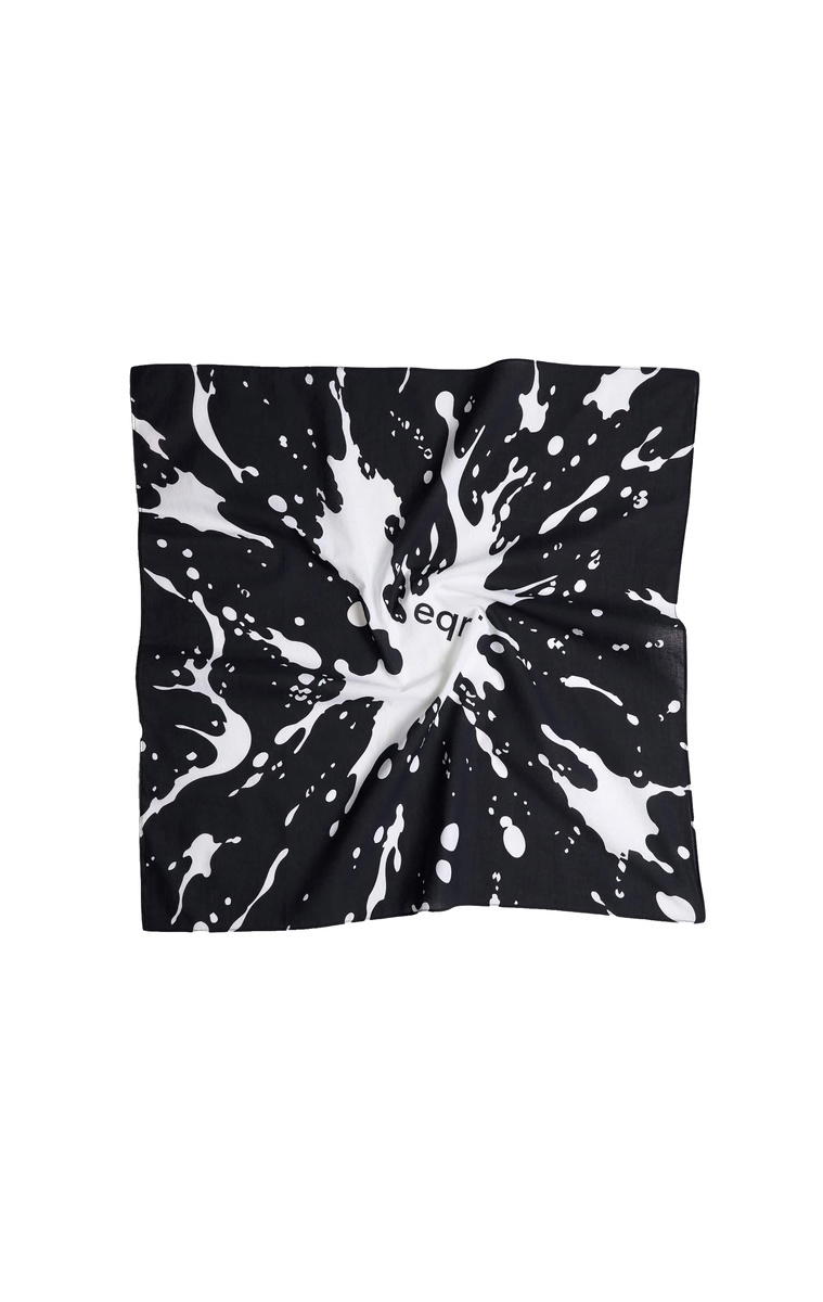eqr eqr Splash Oversized Bandana Black
