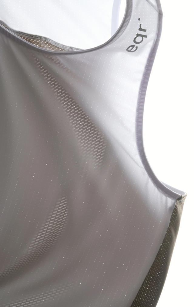 eqr eqr Scotch Eyelet Singlet White Khaki - view 2