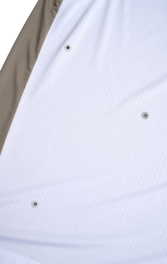 eqr eqr Scotch Eyelet Singlet White Khaki - view 5