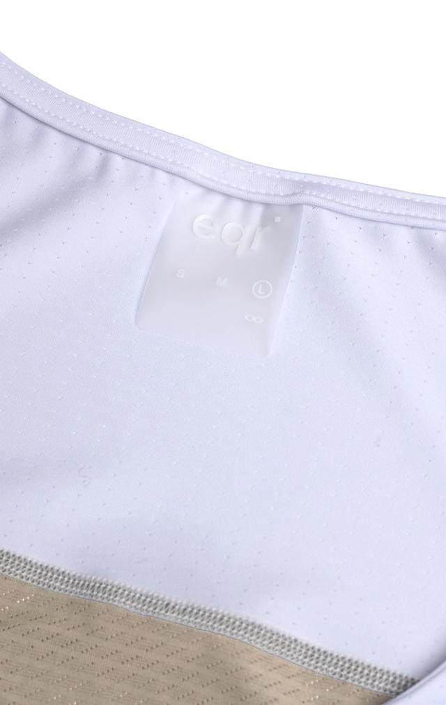 eqr eqr Scotch Eyelet Singlet White Khaki - view 6