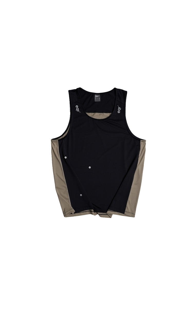 eqr eqr Scotch Eyelet Singlet Black Khaki
