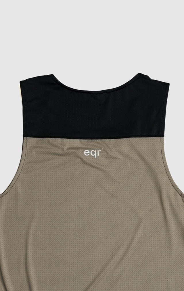 eqr eqr Scotch Eyelet Singlet Black Khaki - view 4