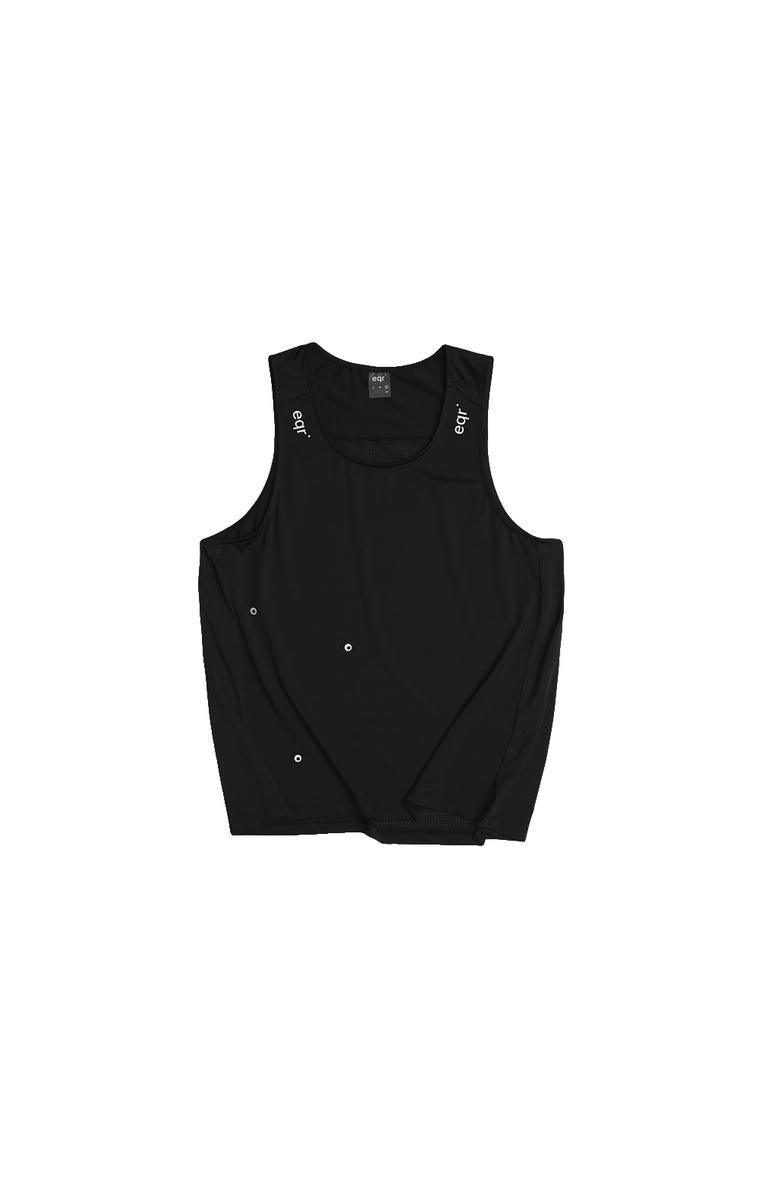 eqr eqr Scotch Eyelet Singlet Black