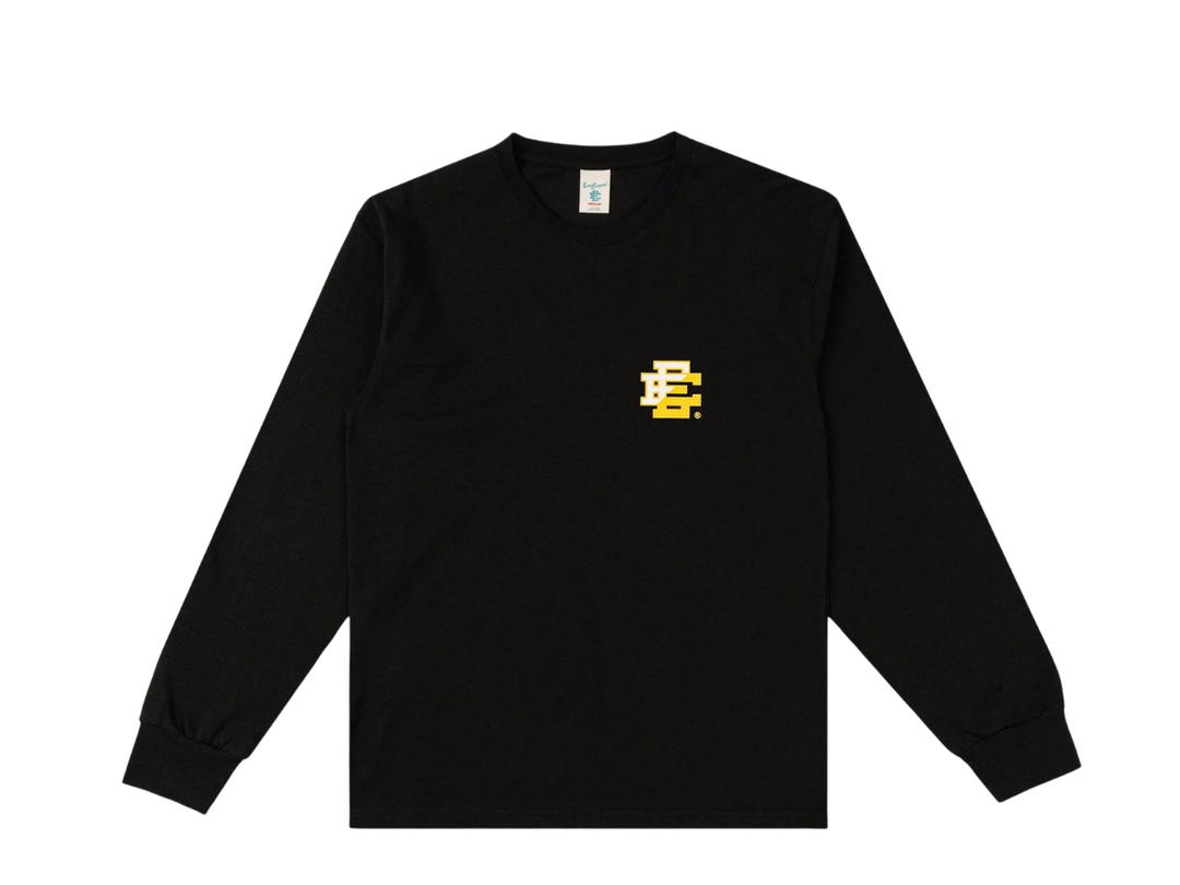 Eric Emanuel Eric Emanuel EE Long Sleeve T-Shirt Black White Yellow