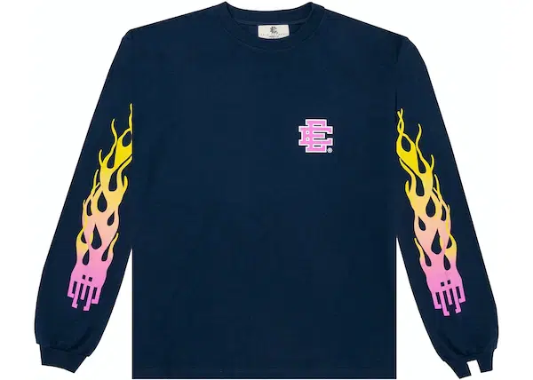 Buy Eric Emanuel EE Long Sleeve T-Shirt Navy at Sasom – Authentic and Ready to Ship