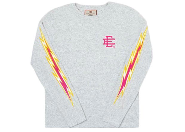 Eric Emanuel Eric Emanuel EE Long Sleeve T-shirt Pink/Yellow
