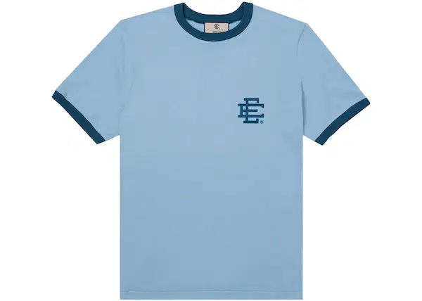 Buy Eric Emanuel EE Ringer T-shirt Delicate Blue/Navy at Sasom – Authentic and Ready to Ship